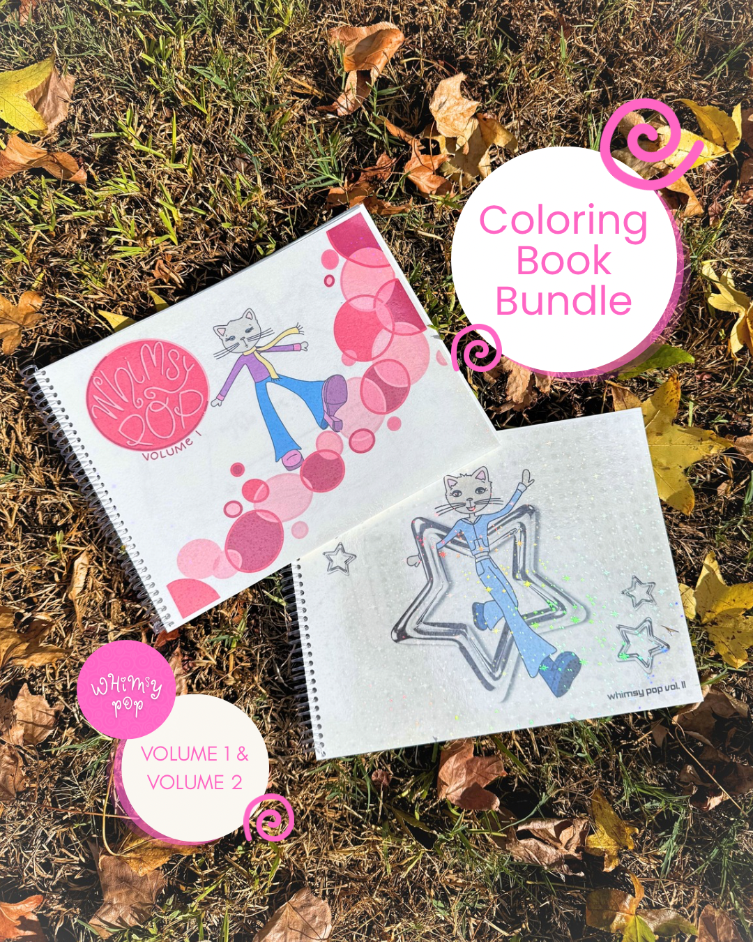 Whimsy Pop: Vol 1 & 2 Coloring Book Bundle